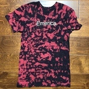 Tie Dye Emerica Tee Shirt Early y2k Vintage Rare Skateboarding Baker Skaters